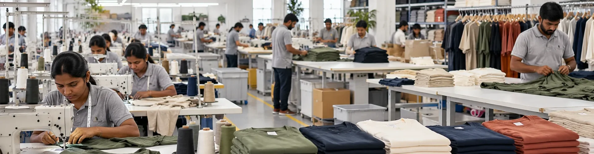 Modern Garment Factory Floor